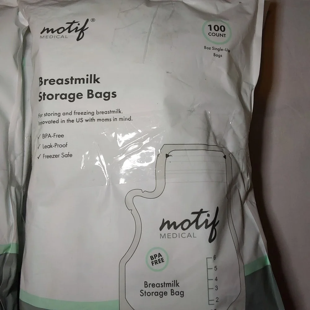 Motif Medical Breast Milk 8oz Storage Bags - Lot Of 4 Packs 400 Total - CHEAPEST